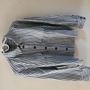 Cargo button-up shirt in stripe